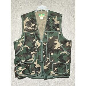 Vintage Game Winner Sportswear Camouflage Bird Hunting Vest Adult Size XL Camo